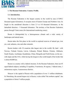 Doing Business in Russia